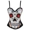 Annecart Day Of The Dead Skull Corset Corsets