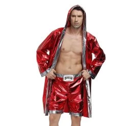 Hurly-Burly Uniforms Red And Silver Boxer Champion Costume