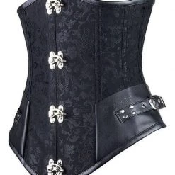 Malltop Black Steampunk Underbust