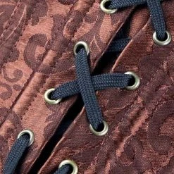 Malltop Brown & Black Steel-Boned Underbust Corsets