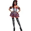 Rubies Ladies Day Of The Dead Mini Dress Halloween