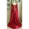 Hurly-Burly International Red & Gold Satin Medieval Gown