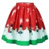 Malltop 1950's Style Christmas Circle Skirt Christmas Costumes