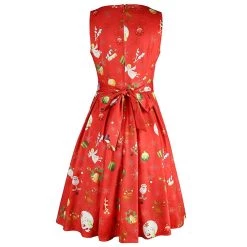 Hurly-Burly Red Printed Christmas Dress Celebrations 8 Hurly-Burly Red Printed Christmas Dress Celebrations