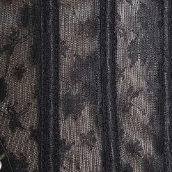 Malltop Black Hip And Zip Detail Corset Corsets