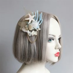 Malltop Hats & Headwear Mermaid Shell And Pearl Hair Clip