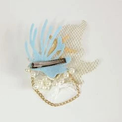 Malltop Hats & Headwear Mermaid Shell And Pearl Hair Clip 7 Malltop Hats & Headwear Mermaid Shell And Pearl Hair Clip