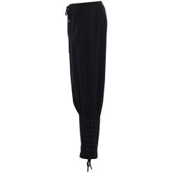 Malltop Men's Mens Black Lace-up Leg Pants