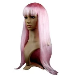 Malltop Wigs Straight Light Pink Party Wig