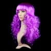 Malltop Wigs Curly Purple Party Wig