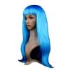 Malltop Wigs Straight Aqua Blue Party Wig