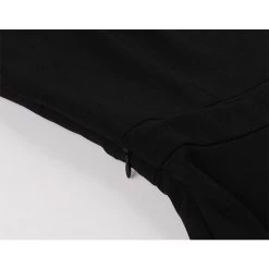 Malltop Black Lace Sleeved Dress With Blue Butterflies