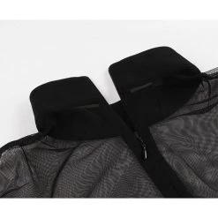 Malltop Black Gothic Bell Sleeve Dress