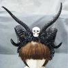 Malltop Black Demon Horns Headbands 2 Malltop Black Demon Horns Headbands