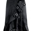 Malltop Black Steampunk Lace Patchwork Skirt Adults 2 Malltop Black Steampunk Lace Patchwork Skirt Adults