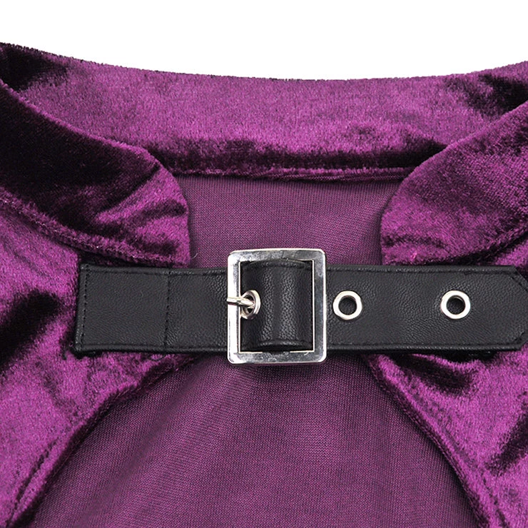 Malltop Outerwear Cropped Purple Velvet Steampunk Shrug 6 Malltop Outerwear Cropped Purple Velvet Steampunk Shrug