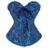Malltop Classic Dark Blue Busk Closure Corset Corsets