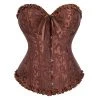 Malltop Classic Brown Busk Closure Corset 1 Malltop Classic Brown Busk Closure Corset