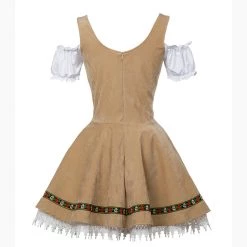 Hurly-Burly Tan Suede Classic Oktoberfest Costume