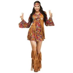 AnneCart 1960's Hippie Hottie Ladies Costume