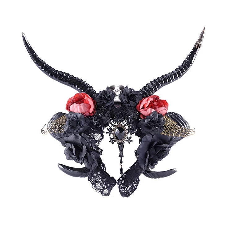 Malltop Costume Accessories Ornate Gothic Demon Horns 3 Malltop Costume Accessories Ornate Gothic Demon Horns