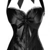 Malltop Black Sweetheart Halter-Neck Corset Corsets