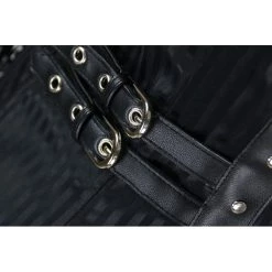 Malltop Deluxe Men's Black Stripe Steampunk Vest Jackets & Vests