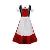 Hurly-Burly Classic Red Dirndl - Plus Size Available Oktoberfest Costumes And Accessories