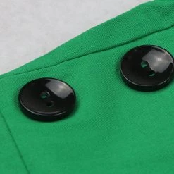 Malltop Dresses Green Polka Dot 1950's Swing Dress