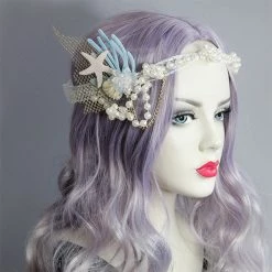 Malltop Hats & Headwear Mermaid Shell And Pearl Headband