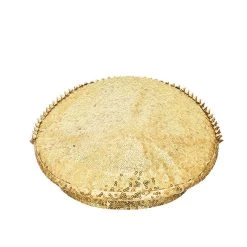 Malltop Gold Sequin Rhinestone Hat With Spiked Goggles