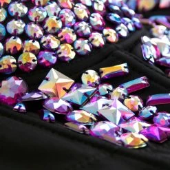 Malltop Purple Jewelled Bralette Festival Wear