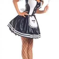Malltop Black And White Maid Costume