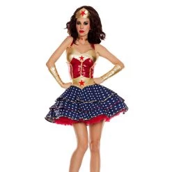 Malltop Sequin Wonder Woman Costume