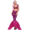 Malltop 2 Piece Pink Mermaid Costume Fairytale & Mystical 1 Malltop 2 Piece Pink Mermaid Costume Fairytale & Mystical