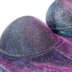 Malltop Metallic Blue Purple Shift Glitter Bralette