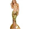AnneCart Animals And Insects Gold Sequin Mermaid Costume
