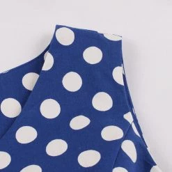 Malltop Blue And White Polka Dot 50's Dress 13 Malltop Blue And White Polka Dot 50's Dress