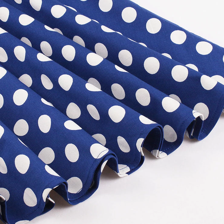 Malltop Blue And White Polka Dot 50's Dress 7 Malltop Blue And White Polka Dot 50's Dress