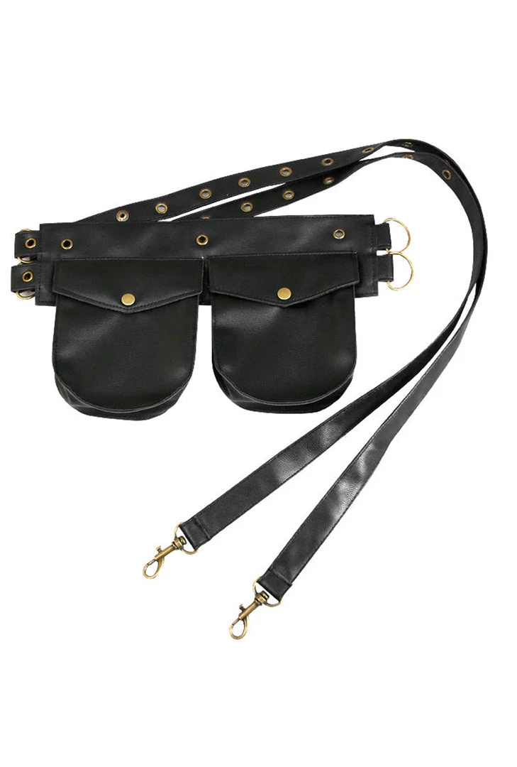 Malltop Black Clip On Utility Belt 3 Malltop Black Clip On Utility Belt
