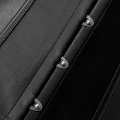 AnneCart Black Vinyl Overbust Corset Vest With Straps