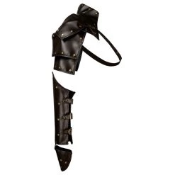 Malltop Dark Brown Shoulder And Arm Armour Steampunk