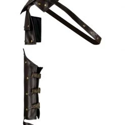 Malltop Dark Brown Shoulder And Arm Armour Steampunk