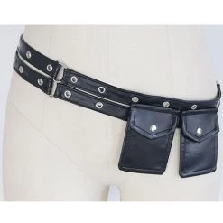 Malltop Black Steampunk Mini Pouch Belt Belts & Harnesses