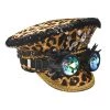 Malltop Leopard Print Rhinestone Hat With Spiked Goggles 1 Malltop Leopard Print Rhinestone Hat With Spiked Goggles