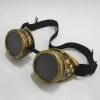 Malltop Brushed Gold Steampunk Goggles 2 Malltop Brushed Gold Steampunk Goggles