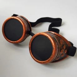 Malltop Brushed Copper Steampunk Goggles