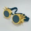 Malltop Gold Steampunk Goggles With Spikes