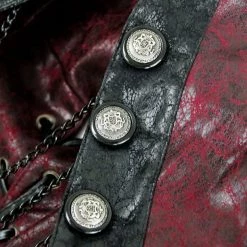 Malltop Gothic Red And Black Steampunk Shrug Outerwear