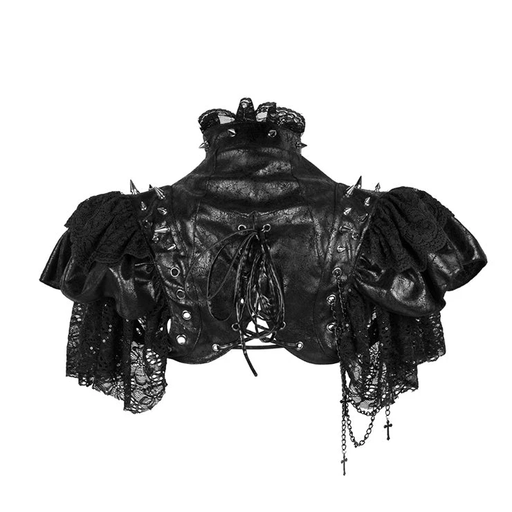 Malltop Gothic Black Steampunk Shrug 4 Malltop Gothic Black Steampunk Shrug